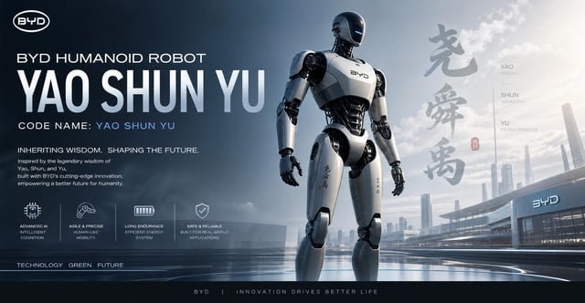 BYD desarrolla en secreto un robot humanoide con nombre en clave 'Yao-Shun-Yu' mientras los gigantes automotrices se lanzan a la IA corpórea