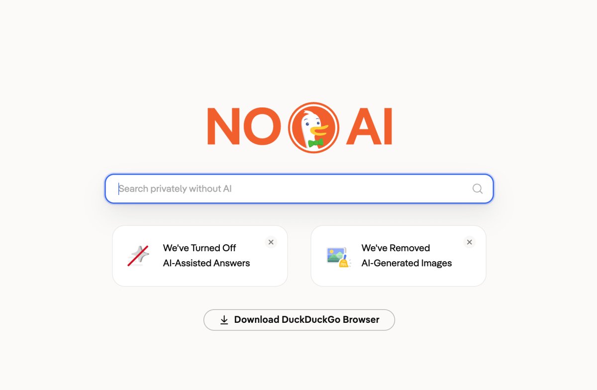 Las instalaciones de DuckDuckGo aumentan un 30% mientras los usuarios rechazan ser 'forzados' a usar la búsqueda con IA de Google