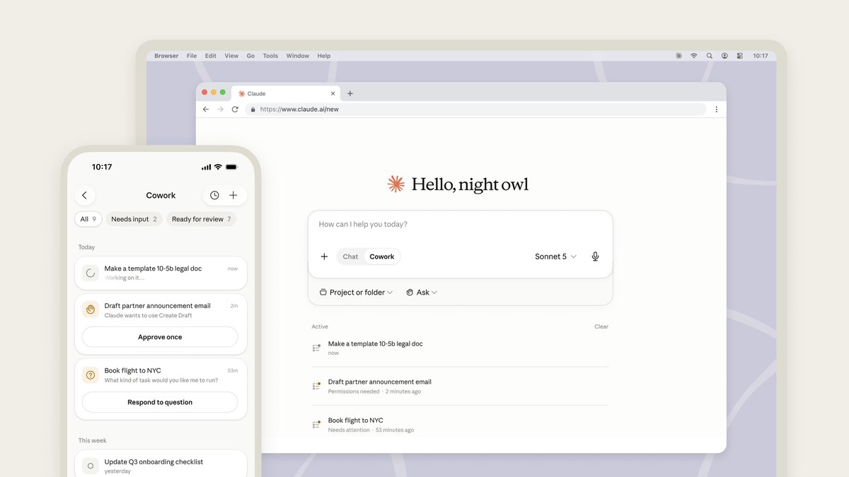 Anthropic lanza soporte móvil y web para Claude Cowork, permitiendo tareas autónomas en la nube