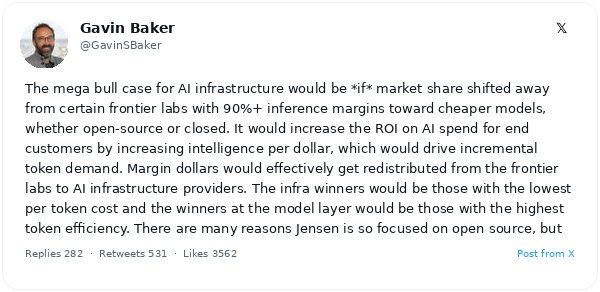 Gavin Baker, CIO de Atreides: la paradoja de Jevons explica por qué los modelos de IA más baratos disparan la demanda de infraestructura