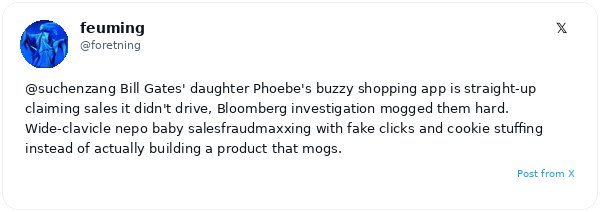 Bloomberg destapa que la startup de Phoebe Gates manipulaba comisiones de afiliados con inyección UTM