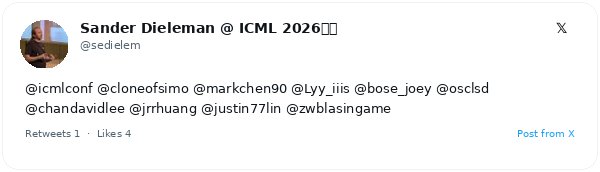 Un científico de DeepMind organiza un encuentro informal sobre modelos de difusión en ICML 2026
