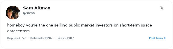 Elon Musk tacha de estafador a Sam Altman, mientras Altman le acusa de exagerar sus centros de datos espaciales ante inversores