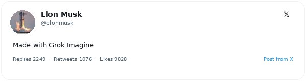 Elon Musk presenta demo de Grok Imagine que evoca una obra de arte real, según Steve Jurvetson