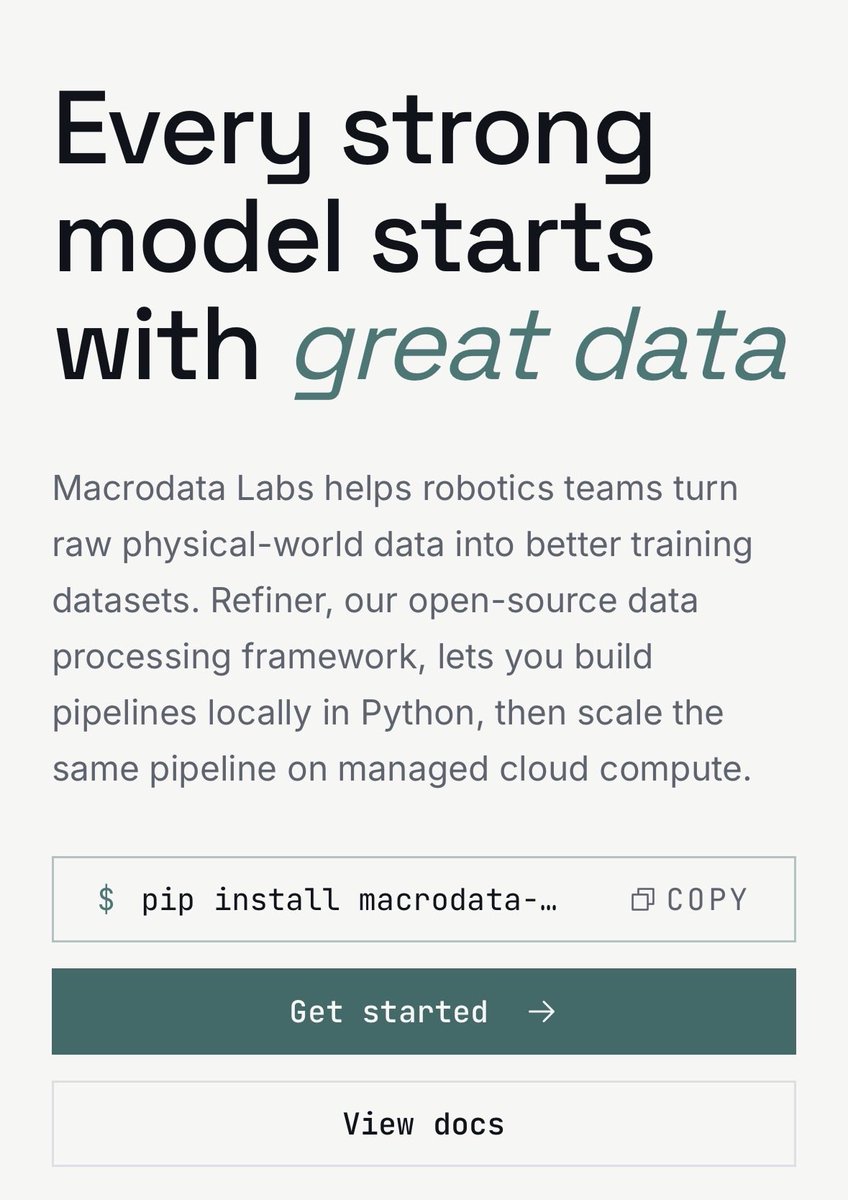 Creadores de FineWeb lanzan Macrodata Labs y liberan Refiner, un framework de código abierto para datos robóticos