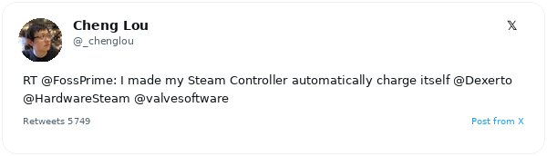 FossPrime crea un sistema de visión con OpenCV para que un Valve Steam Controller se desplace solo hasta su cargador
