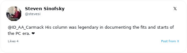 John Carmack contrasta la ciencia ficción pesimista de Jerry Pournelle con el boom tecnológico actual