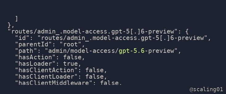 El creador de LisanBench, Lisan al Gaib, adelanta un GPT-5.6-Preview con una captura de una aparente ruta de administración interna