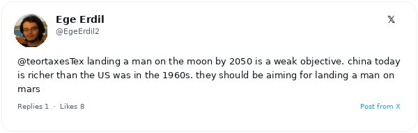 El cofundador de Mechanize afirma que el objetivo lunar de China para 2050 es 'poco ambicioso' y propone apuntar a Marte
