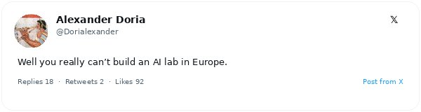 El CTO de Pleias afirma que montar laboratorios de IA en Europa es inviable y desata un debate sobre la contribución investigadora del continente