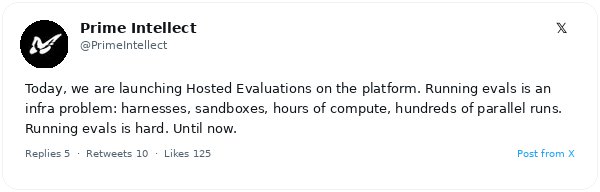 Prime Intellect lanza Hosted Evaluations para simplificar las pruebas de modelos de IA complejos
