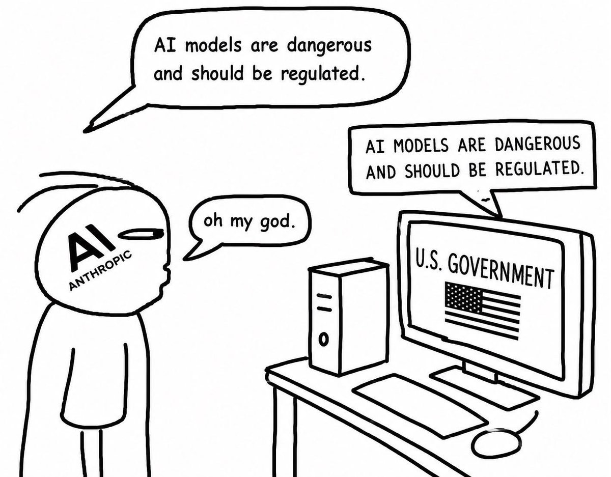 La caricatura viral de Rhys Sullivan que ridiculiza a los creadores de IA: de pedir regulación a temer sus consecuencias