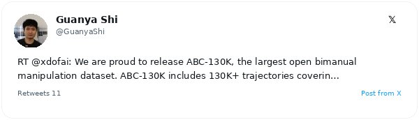 XDOF emerge del sigilo con $70 millones y lanza ABC-130K, el mayor dataset abierto de manipulación robótica bimanual