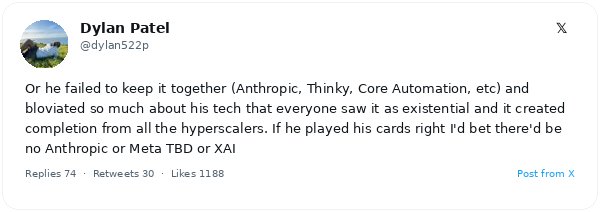 El liderazgo 'hype' de Sam Altman perjudicó a OpenAI, según el analista Dylan Patel