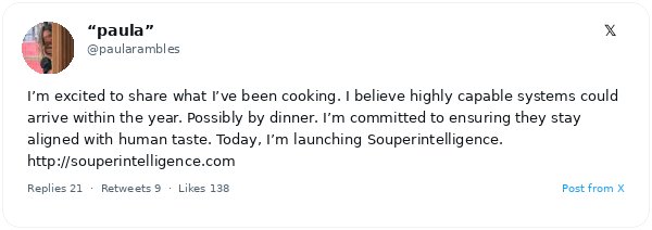Nace Souperintelligence, la parodia culinaria de la superinteligencia artificial que revoluciona el debate del alineamiento