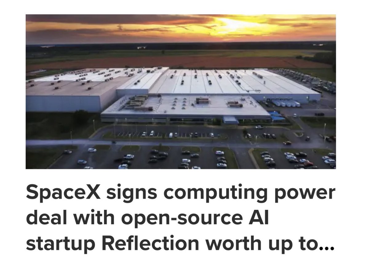SpaceX firma un contrato de 6.300 millones de dólares para proveer GPUs Nvidia GB300 a Reflection AI