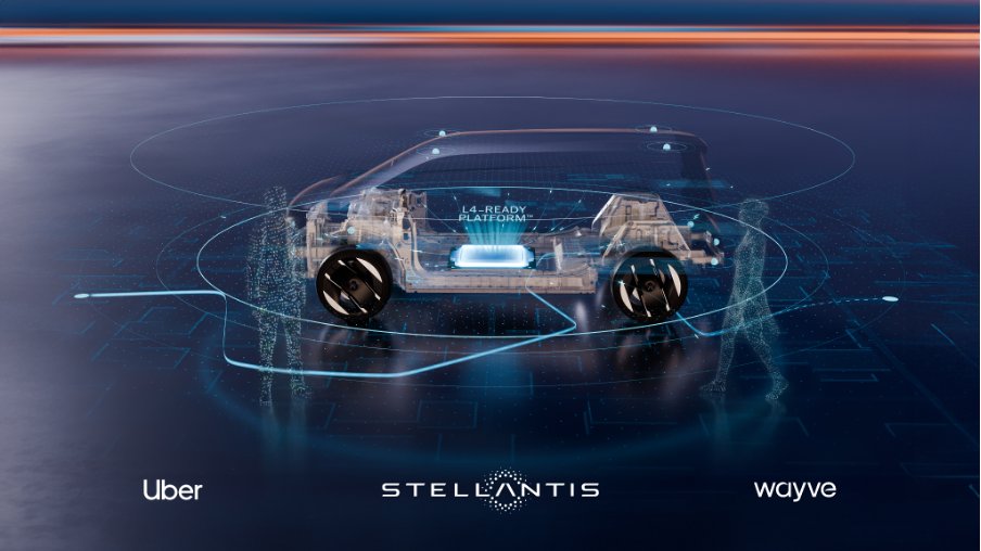 Wayve, Stellantis y Uber se alían para construir y desplegar robotaxis de Nivel 4 con aprendizaje profundo integral
