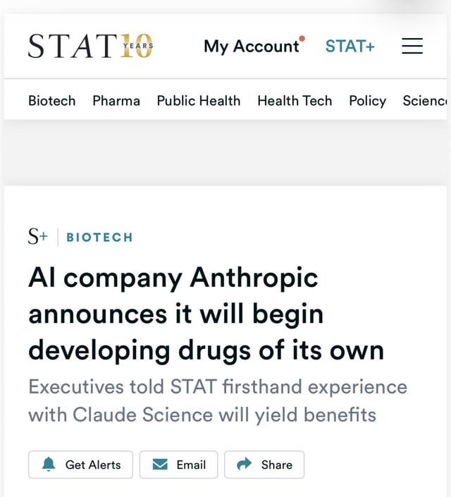 Anthropic apunta ahora a la industria farmacéutica