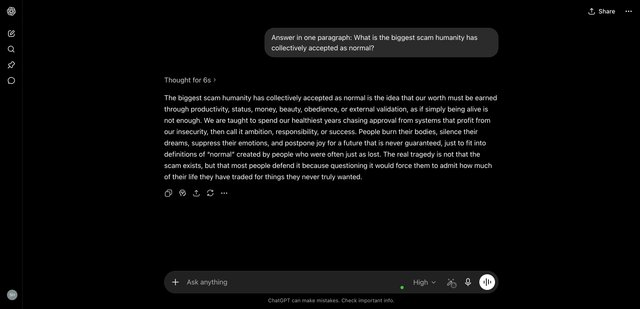 Reddit debate: ¿Cuál es la mayor estafa que la humanidad acepta como normal, según ChatGPT?
