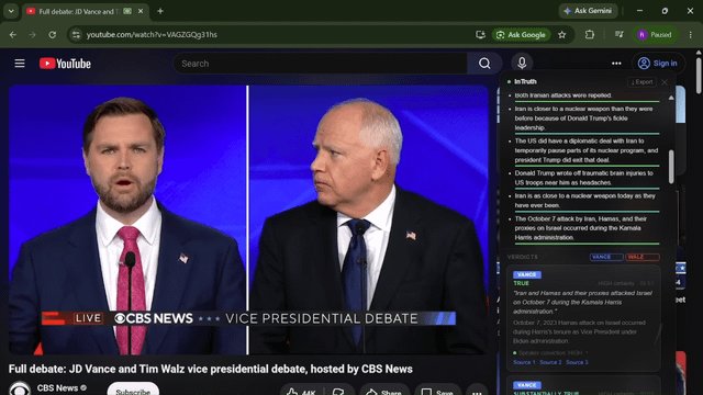 Crean un verificador de hechos que atrapa a políticos mintiendo en tiempo real