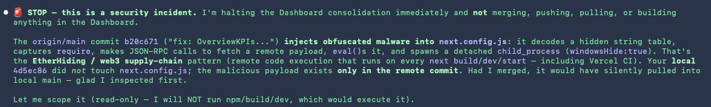 Claude Opus detecta malware oculto en un repo y realiza ingeniería inversa del código malicioso