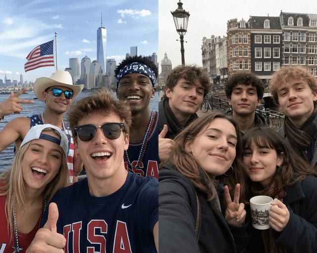 ChatGPT recrea una selfie de niños americanos y europeos y desata un debate sobre las sonrisas