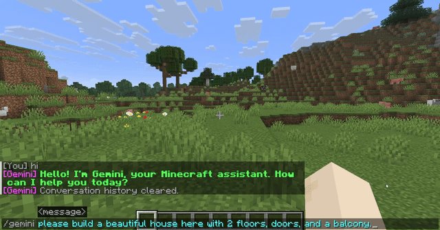 Un modder conecta la API de Gemini con Minecraft y permite que la IA construya por comandos