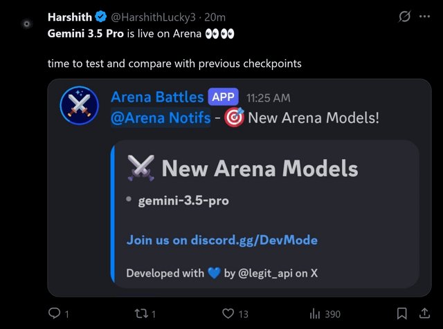 Gemini 3.5 Pro aparece en arena.ai y la comunidad reacciona con escepticismo