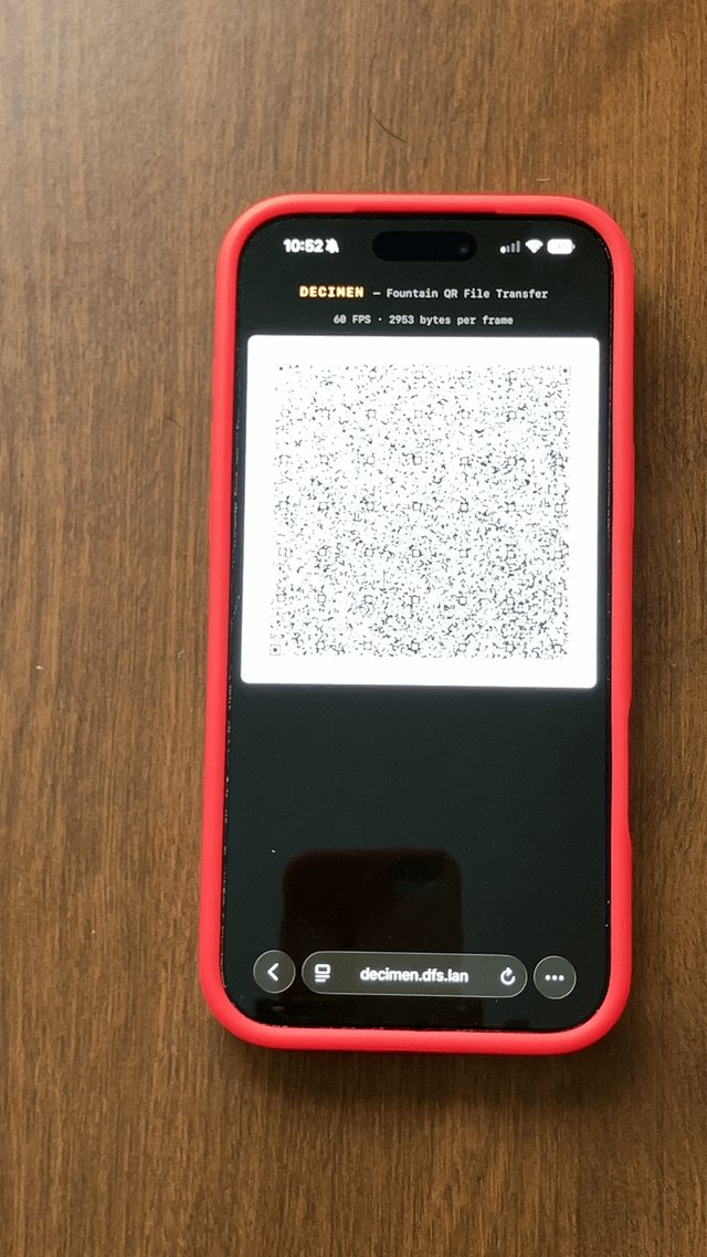 Un usuario crea un sistema de transferencia de archivos sin internet con códigos QR y Claude Code