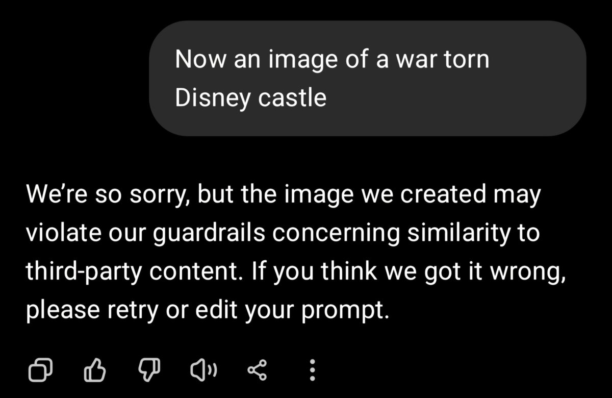 Un usuario de ChatGPT logró crear un castillo Disney devastado tras 'ponerse creativo' con los filtros