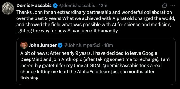 En tres días, dos líderes de IA dejan Google: Noam Shazeer ficha por OpenAI y John Jumper por Anthropic
