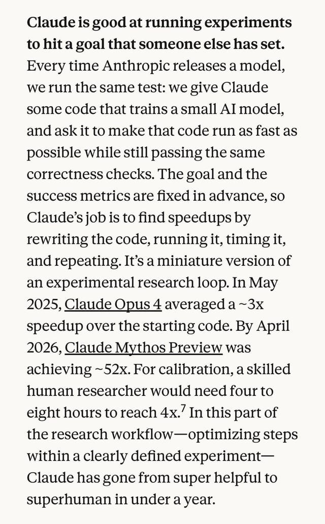 Mythos de Anthropic acelera la optimización de código hasta 52 veces en pruebas experimentales