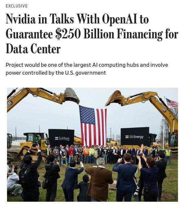 NVIDIA negocia un respaldo financiero de 250 mil millones de dólares para el centro de datos de OpenAI en Ohio