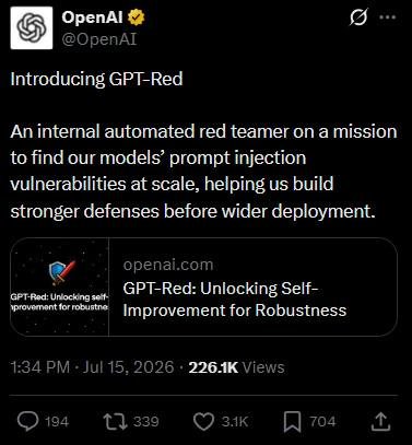 OpenAI presenta GPT-Red: una IA para hackear sus propios modelos
