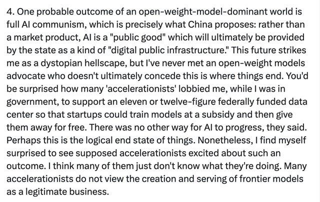 El responsable de futuros estratégicos de OpenAI califica los modelos de peso abierto como un 'infierno distópico'