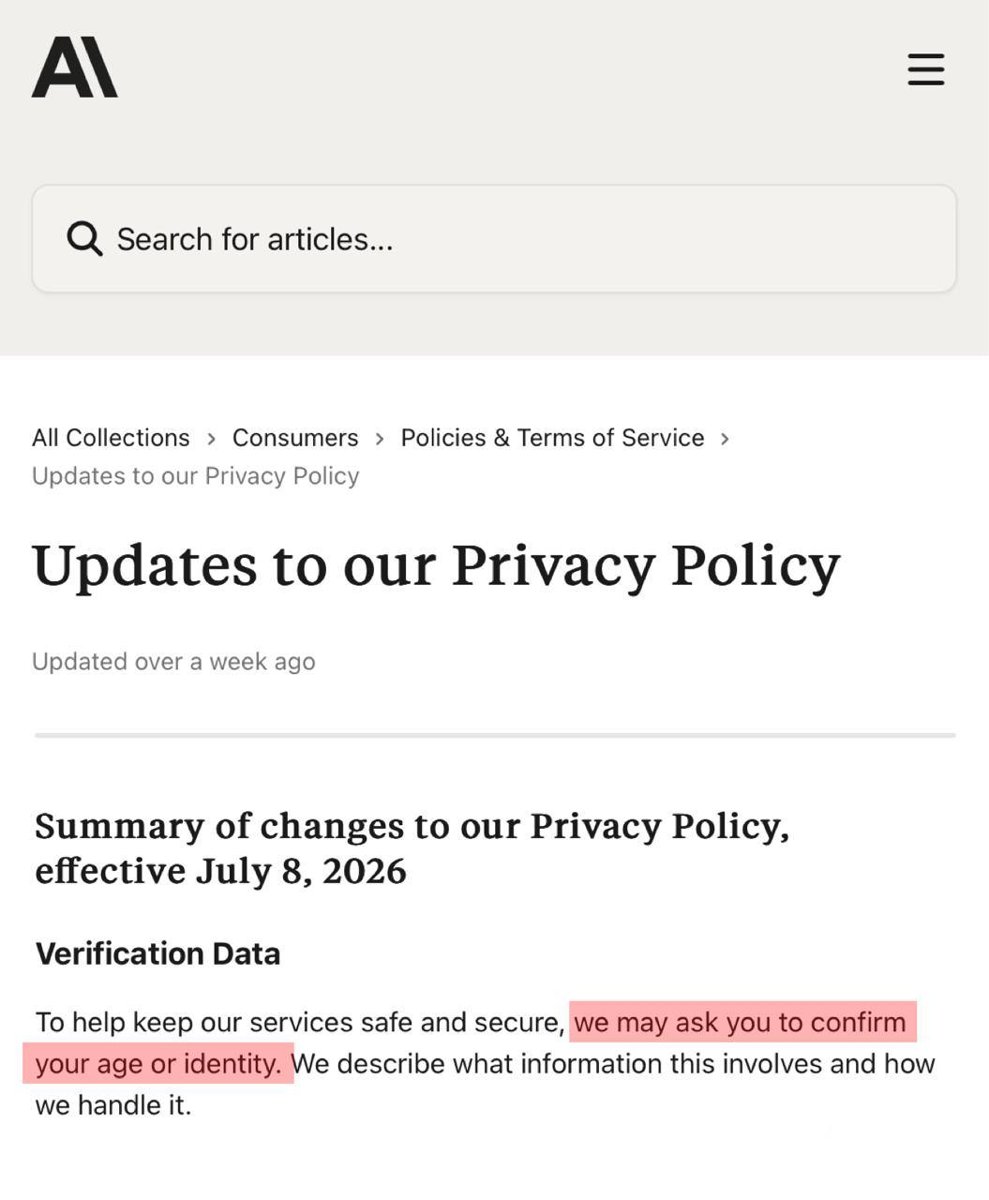 Usuarios de Claude rechazan posible exigencia de pasaporte para usar el chatbot