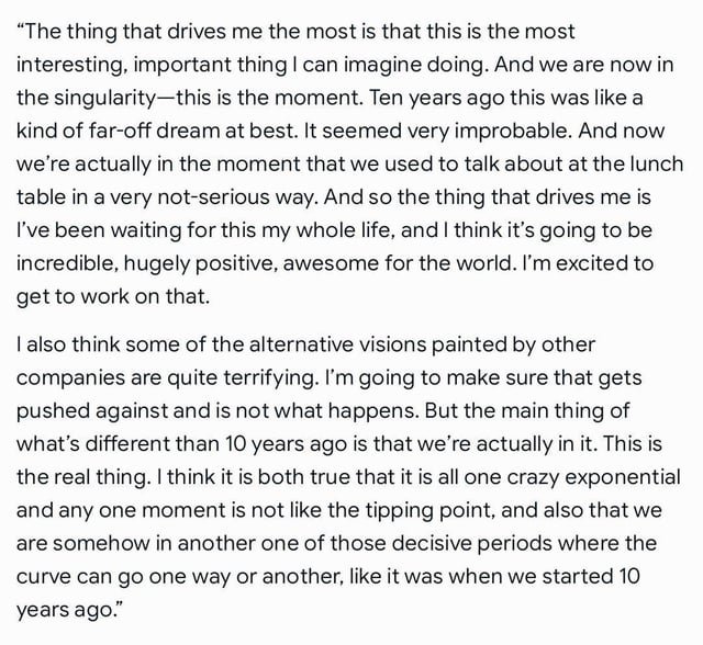 Sam Altman confirma sin ambigüedades que estamos en la singularidad
