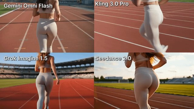 Comparativa de modelos de video: Seedance 2.0, Gemini Omni Flash y Kling 3.0 se enfrentan a una prueba de física realista sin un ganador claro